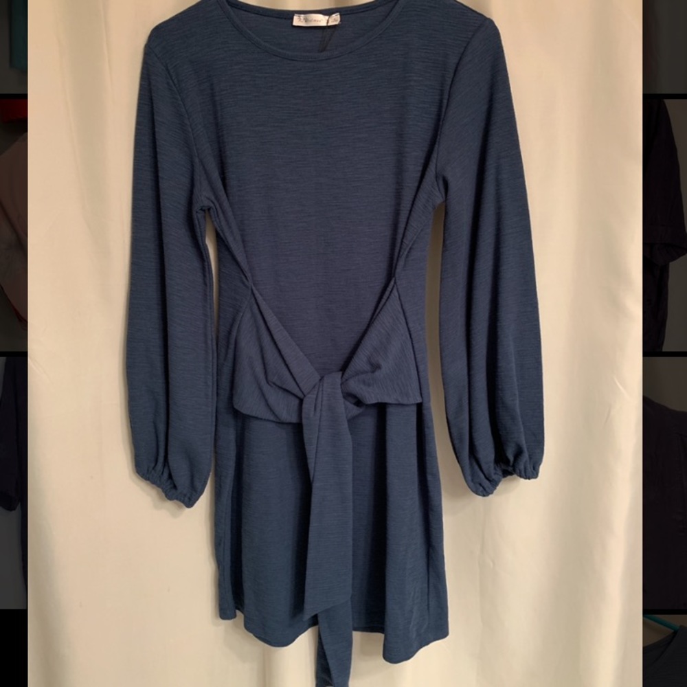Blue R. Vivimos Tie Waist Dress, L